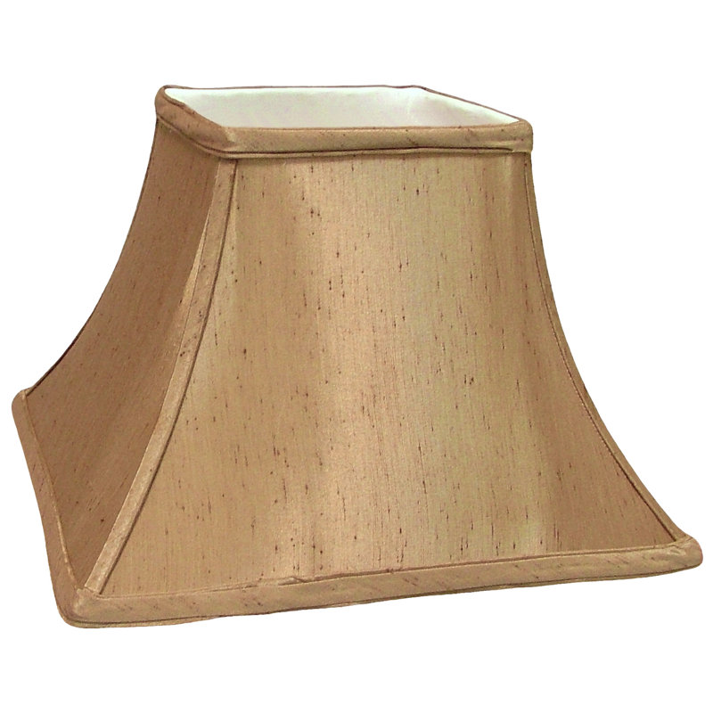 24cm H Polyester Faux Silk Bell Lamp Shade ( Screw On ) in Brown