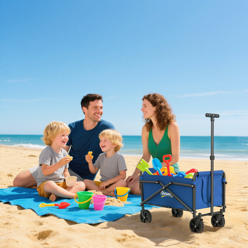 Camping Trailer, Blue