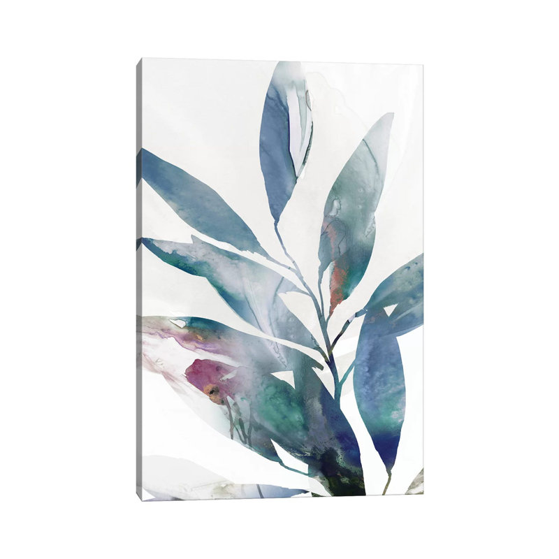 Indigo Sprig II by Isabelle Z - Painting on Canvas, 101.6 cm H x 66.04 cm W x 3.175 cm D, Wrapped Canvas