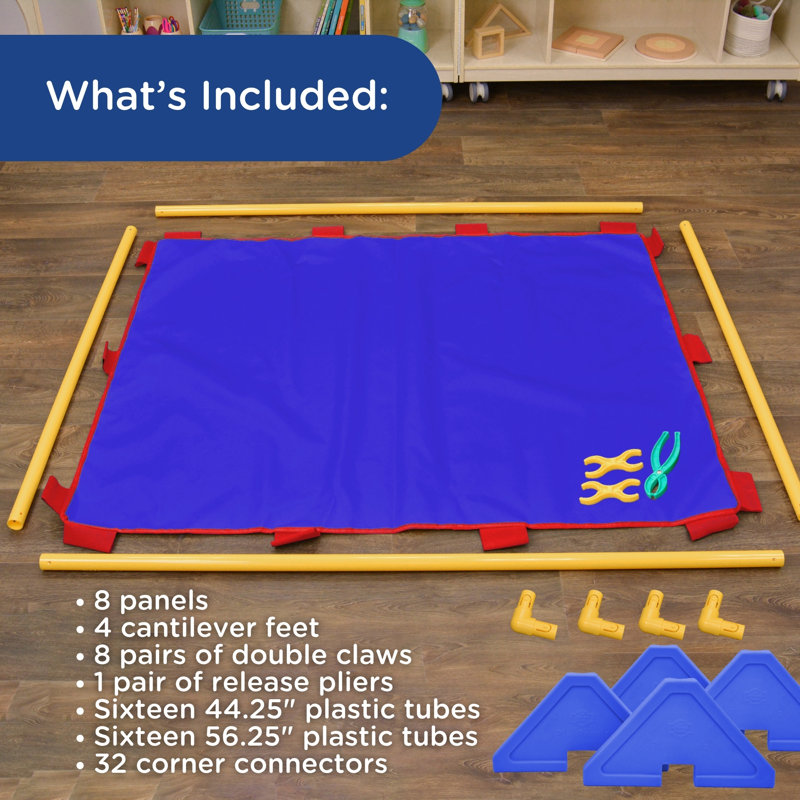 Big Screen Playpanel - Set Of 8 - Woodland, Blue