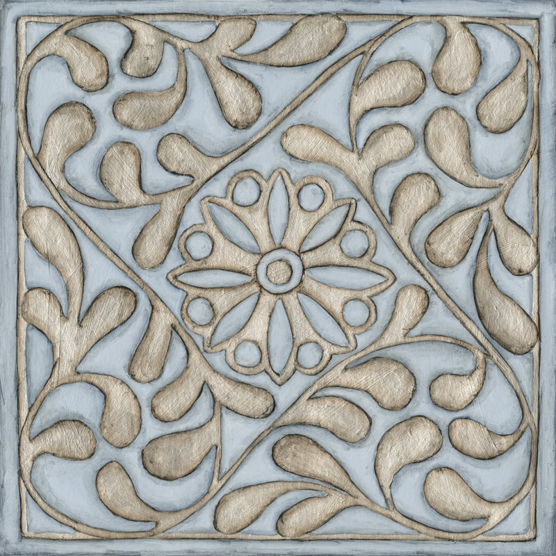 Silver Filigree VII by Megan Meagher - Wrapped Canvas Print, 30cm H x 30cm W