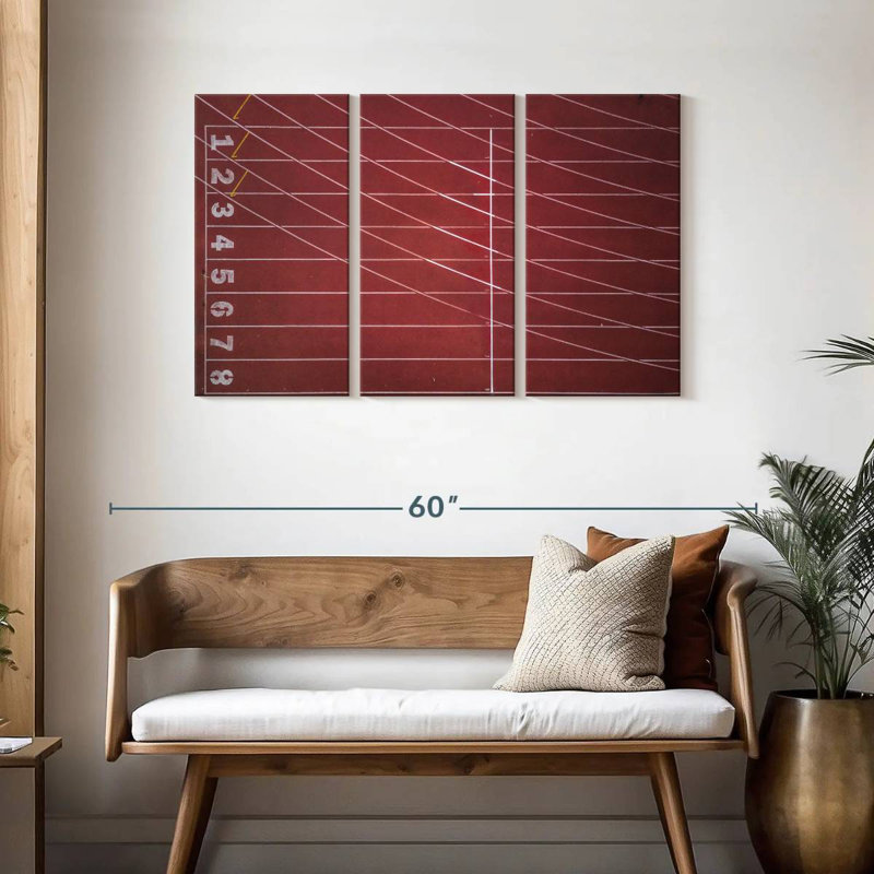 Sireci Empty Track And Field, 28" H x 45" W