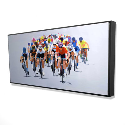 Cycling Competition Print On Canvas