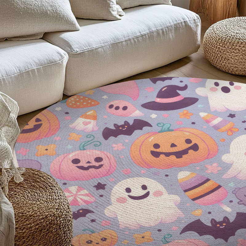 Whispering Witches Braided Rug, Round 5'