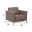 Chaise en cuir italien avec siège palmé-1612887100