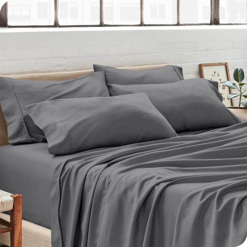 Ultra-Soft Microfiber Pillowcase, Gray, 4 Standard Pillowcases