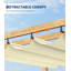 Pergola d'extérieur en aluminium avec abat-jour rétractable-121620504-121620507
