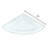 Triangle Glass Corner Shelf with Adjustable Shelves-16073782