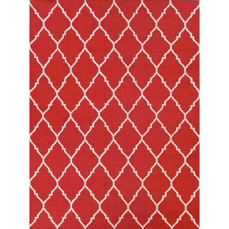 Wool Geometric Indoor Rug, Rectangle 8' x 10'