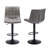 Swivel Upholstered Adjustable Height Counter Bar Stool with Backs for Kitchen Island-1601196331-1601196246