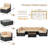 7 Piece Rattan Sectional Seating Group With Fire Pit-457610449-457610451