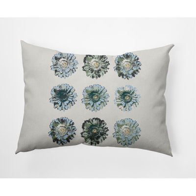 Floral Outdoor Reversible Throw Pillow