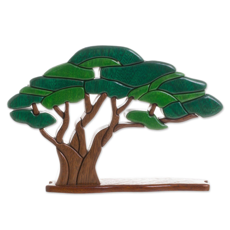 Novica Olive Tree Wood Sculpture