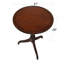 Petite table ronde à bord cannelé