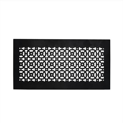 AIR RETURN 8"x18" Duct Opening | Heavy Cast Aluminum Air Grille (10"x20" Overall) | Powder Coated