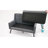 47.24" Wide Tufted Back 2-Seater Accent Chair With High-Density Foam Cushion Premium Linen/Suede Loveseat Sofa For Small Spaces-1798925493