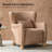 D’alouette Boucle Wingback Accent Chair-1395506235