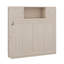 Grand lit escamotable avec armoires de rangement-121545593