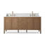 Elliston Double Vanity-Carrara Marble