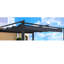 Auvent de remplacement pour pergola d'extérieur 13 pi x 10 pi - Gris, protégé, facile à installer au soleil, résistant aux intempéries, assemblé, en tissu