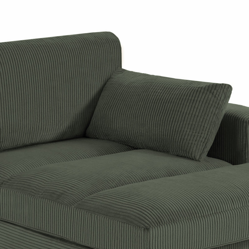 Bentura 83.86'' Modular Sleeper Sofa - Green