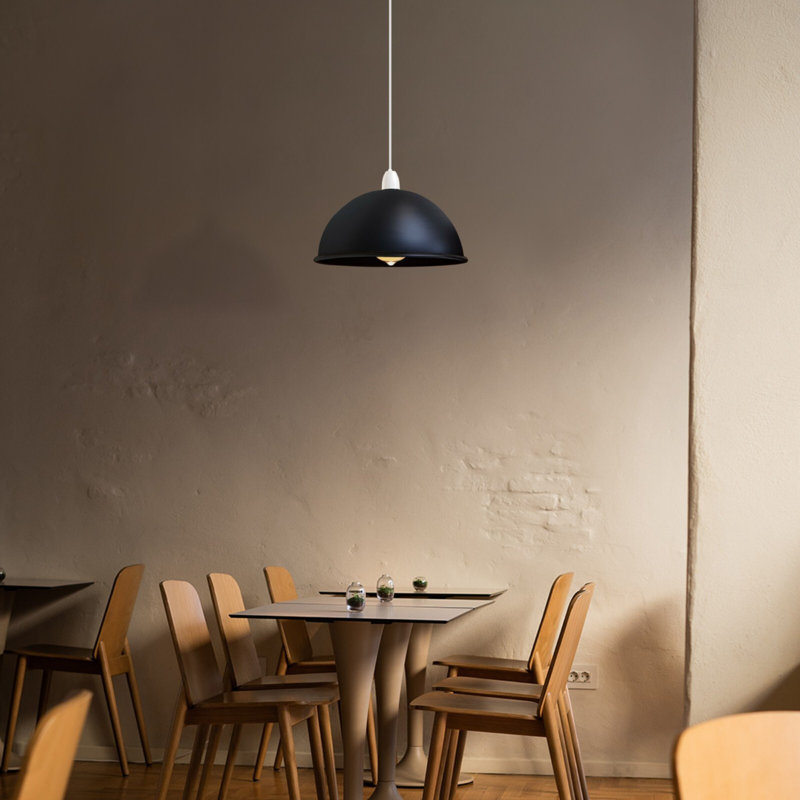 Ashantai 10cm H Metal Lamp Shade ( Uno ), Black
