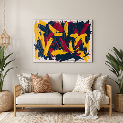 Neo Expressionism 19 Purple Metal Wall Art