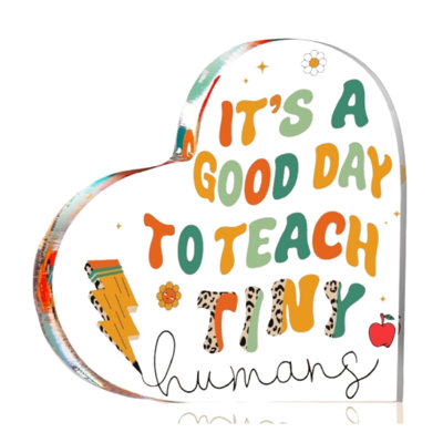 Presse-papier en cristal Good Day To Teach