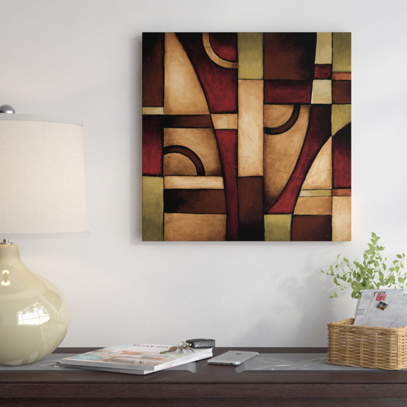 «Connections II» par Eve - Estampe numérique sur toile tendue avec châssis, H 37 po x l 37 po x P 1,5 po, Toile tendue