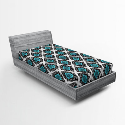 Microfiber Damask Fitted Sheet