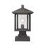 Luminaire à fixation sur mât câblé à 1 lumière H 16,77 po Iwan-32059697