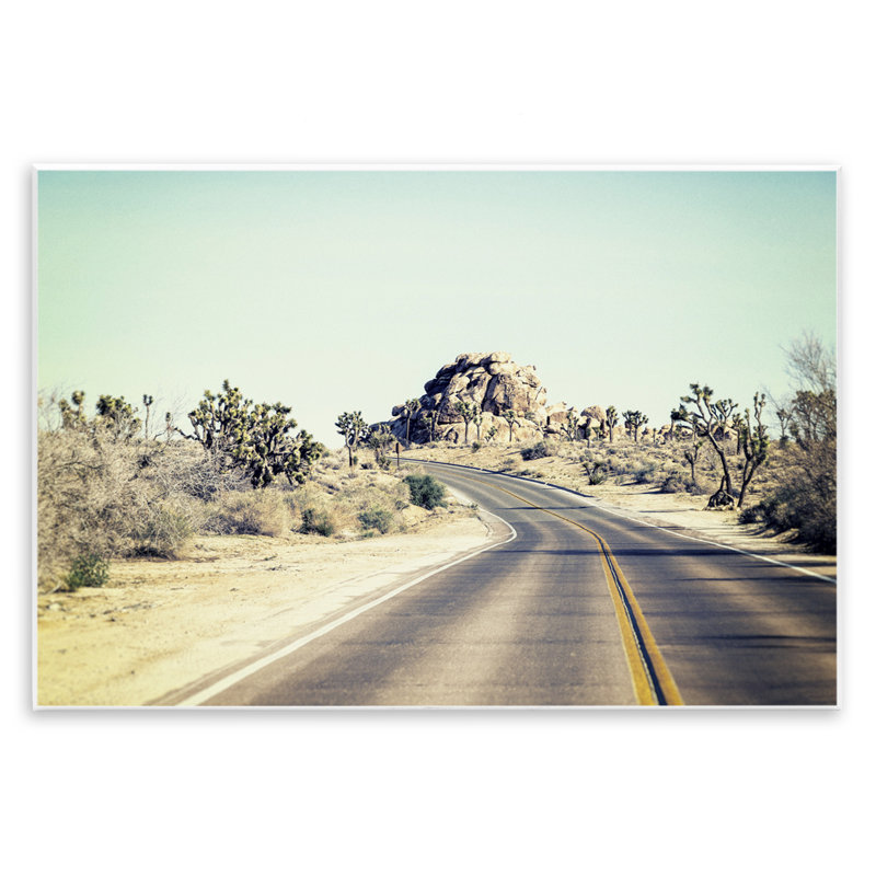 Road Road, plaque murale Joshua Tree Park, design par Joseph S Giacalone, H 10 po x l 15 po