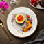 Assiette à salade / dessert en porcelaine 7,5 po Rabia