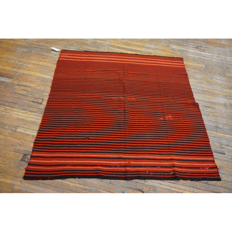 Antique Navajo - Rio Grande Belgium Flat Weave Rug