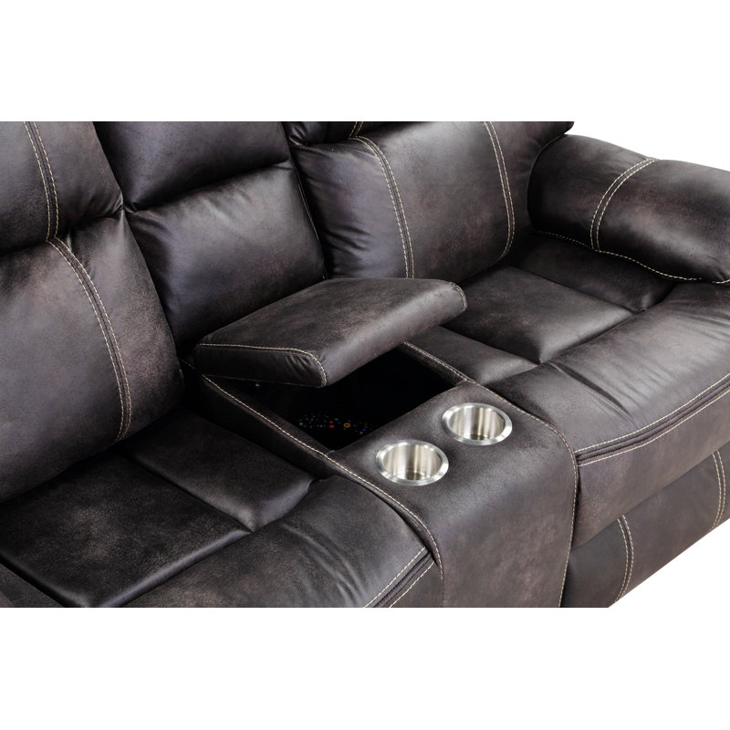 Causeuse inclinable électrique Naemi, Gris