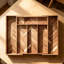 Solid Wood Rectangle Utensil Storage Set