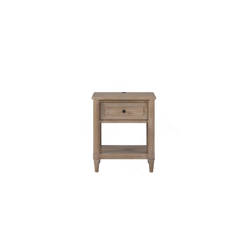 Petite table de chevet en placage