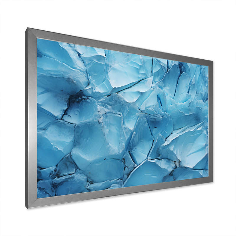 «Alaska Glacial Embrace», reproduction sur toile, H 12 po x l 20 po x P 1 po, Cadre photo argenté