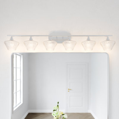 Racust 6 - Light Bathroom Steel Dimmable Vanity Light