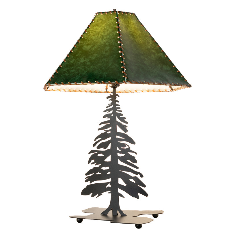 Rustic Lodge Table Lamp, Yes