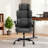Ergonomic High Back Executive Leather Office Chair with Adjustable Headrest (Gray)-1472407926