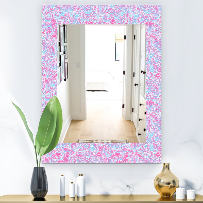 Miroir mural sphères 7 bohémien et éclectique, H 24 po x l 32 po