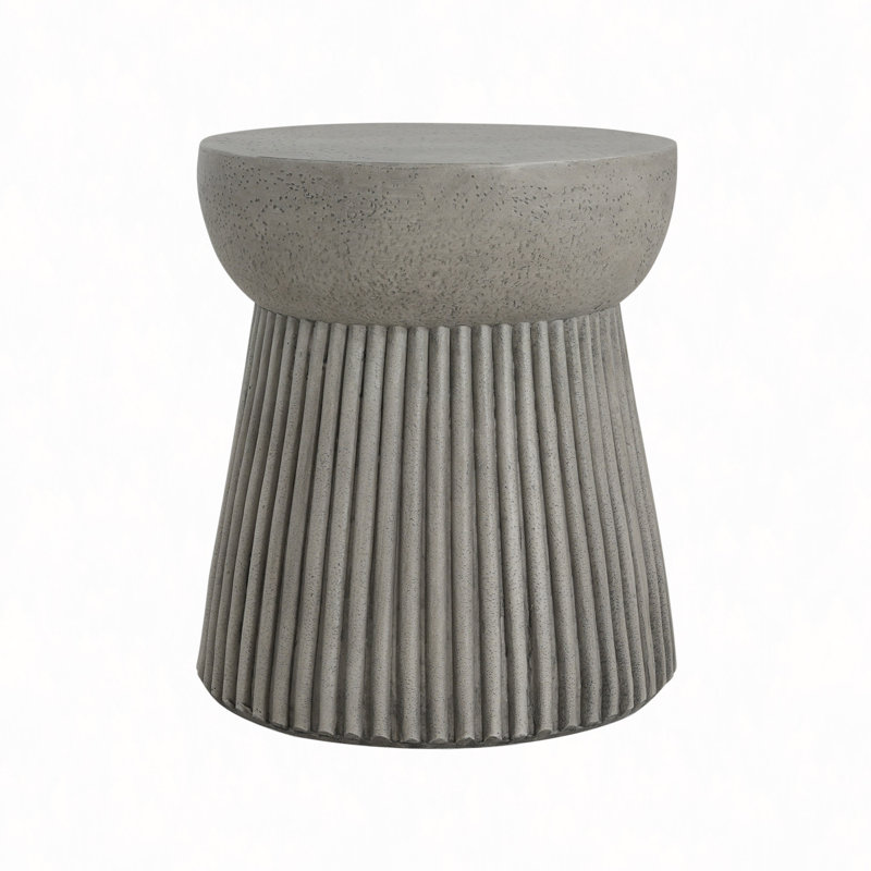 Outdoor Lightweight Concrete Side Table