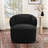 Queensland 33" Wide Boucle Upholstered Swivel Barrel Chair-88039653