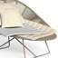 Chaise longue d'extérieur en tissu