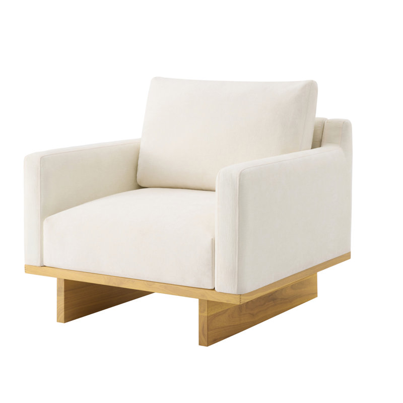 Chaise d'appoint Kellan, Chenille beige