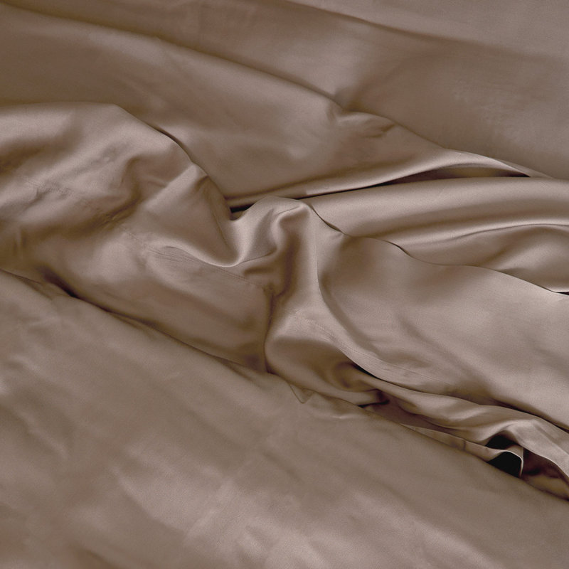 Rayon From Bamboo Fitted Sheet, California King Fitted Sheet, Brown
