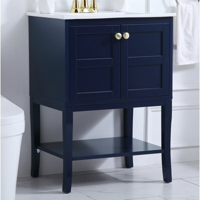 Lucin Single Bathroom Vanity with Ceramic Top