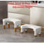 Tabouret de toilette réglable pour adulte, blanc