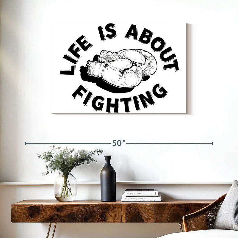 Sireci Urban Boxing Quote, 24" H x 36" W